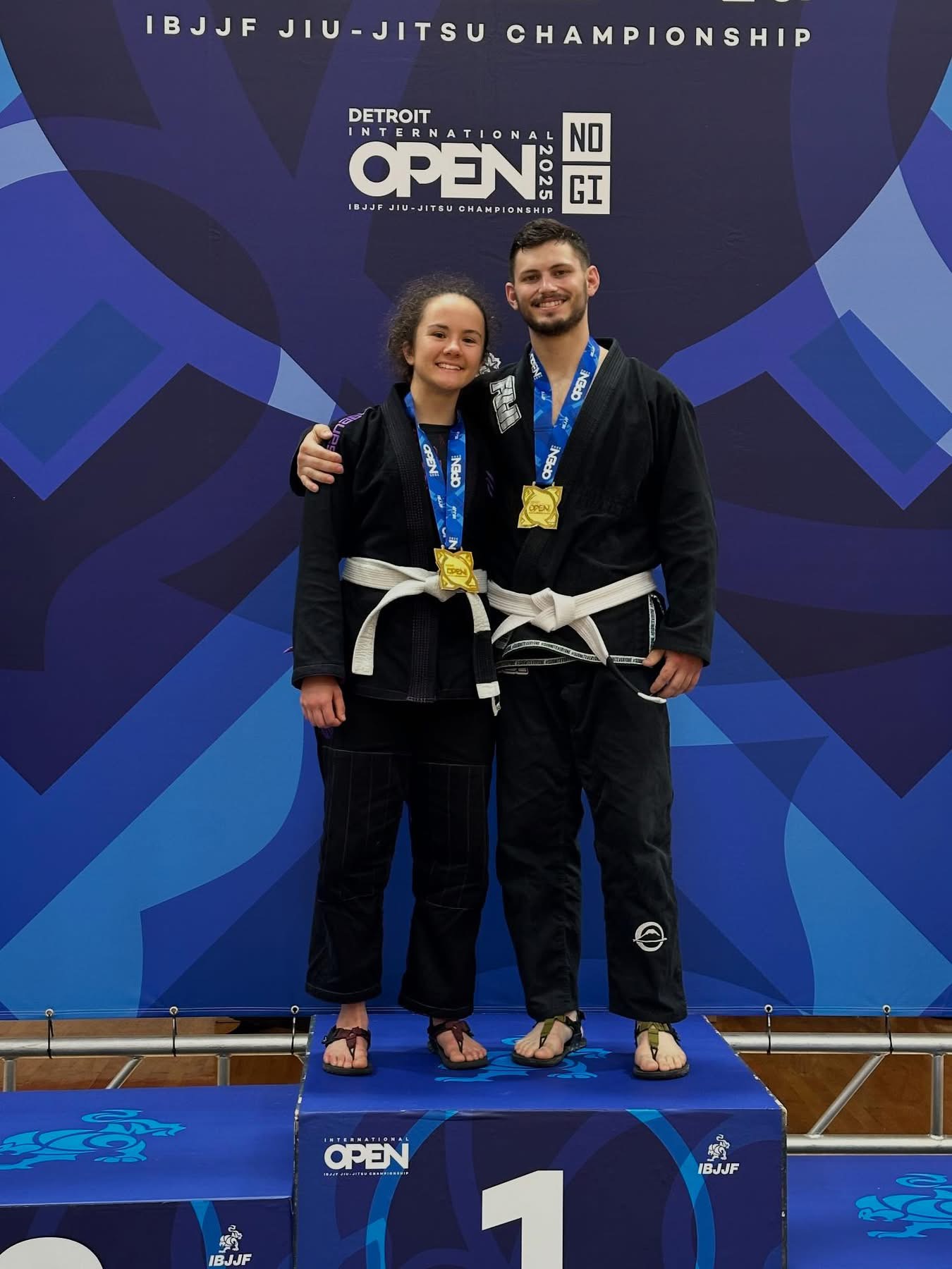 Mike and Maria Piglia — 2025 IBJJF Detroit Open Champions